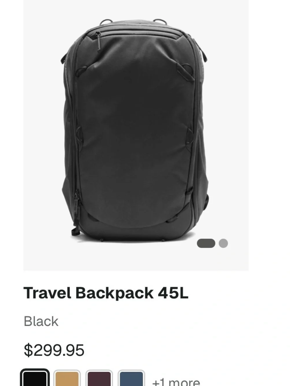 Peak Design Everyday or Travel Backpack.